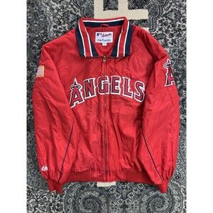 Brand NewVintage Y2K MLB  Majestic Anaheim Angels Baseball Jacket Size  2XL